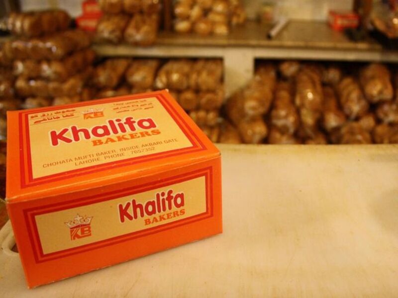 The original Khalifa Bakers shop inside Mochi Gate, Lahore