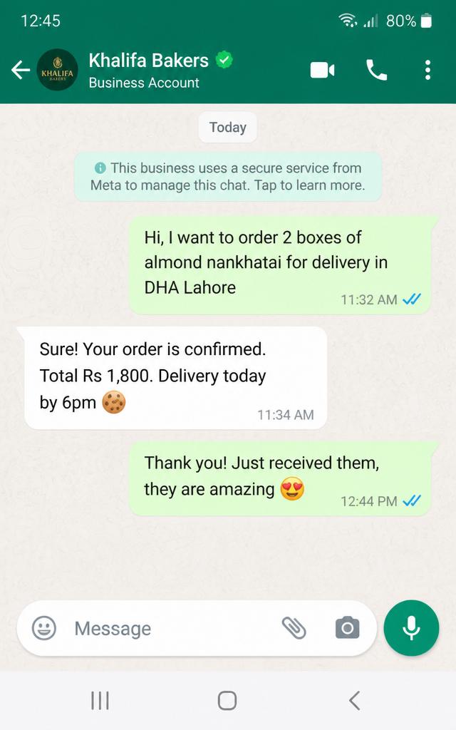 WhatsApp order